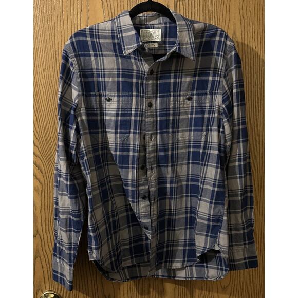 Lucky Brand Western Mens Medium Button Up Plaid Shirts LOT OF 2 Sportswear Prep - Picture 9 of 13